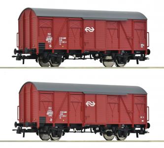 6600151 Roco Set 2-delig NS Gesloten goederenwagens